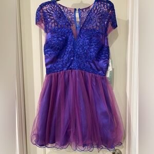 Haute Nites Royal Blue Dress Size 11